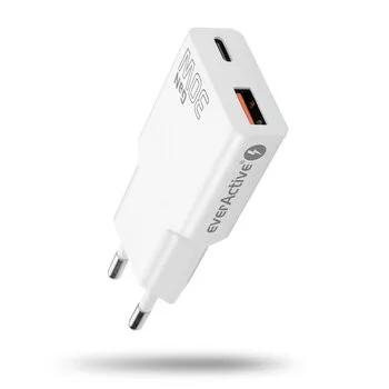 everActive GaN SUPER SLIM SC-380Q nástěnná nabíječka s USB QC3.0 a USB-C PD 30W portem