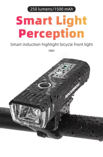 Rockbros QD-250 přední světlo pro jízdní kola