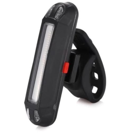 Rockbros A54BK Voděodolné zadní světlo USB pro jízdní kola - červené	
