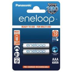   2 x Panasonic Eneloop R03/AAA 800mAh Ni-MH BK-4MCCE/2BE Rechargeable batteries