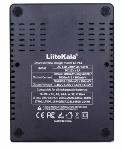 Nabíječka lithium-iontových baterií LiitoKala Lii-PL4