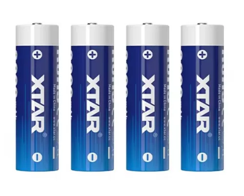 XTAR 4 ks AA 1,5V 3000mAh USB-C dobíjecí lithium baterie