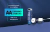 XTAR 4 ks AA 4100mWh/2450mAh USB-C dobíjecí lithium baterie