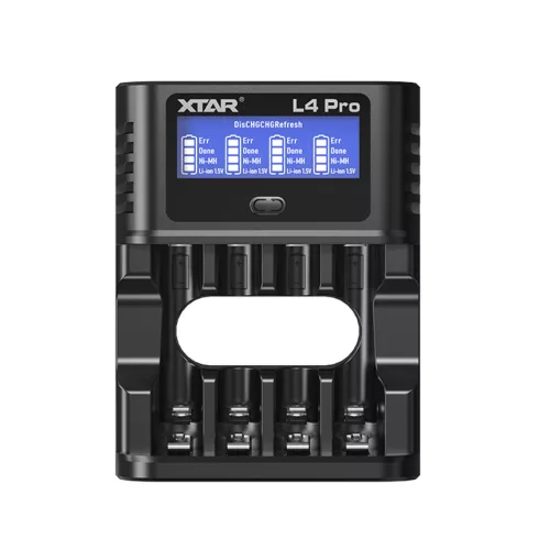  XTAR L4 Pro chytrá nabíječka pro AA/AAA 1,2V NI-MH a 1,5V lithiové baterie