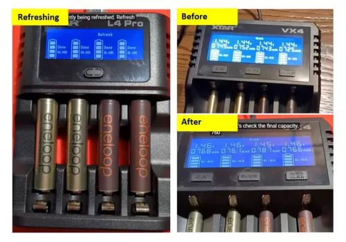  XTAR L4 Pro chytrá nabíječka pro AA/AAA 1,2V NI-MH a 1,5V lithiové baterie