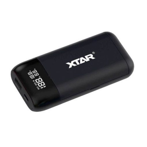 Xtar PB2S kompaktní dvoukanálová USB nabíječka s funkcí powerbanky