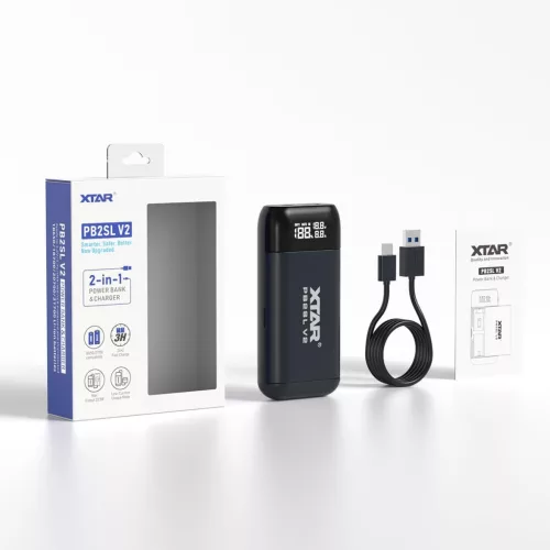 XTAR PB2SL V2 nabíječka, černá