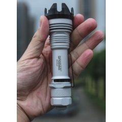   Manker Striker LUMINUS SFT40 LED Removable SS Strike bezel Tactical Flashlight Max 500 Meters Torch Lamp with 2600mAh OTG 18650