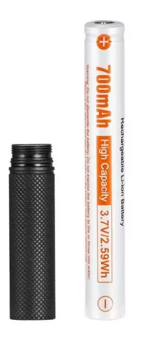  Akumulátor 10750 s kapacitou 700 mAh a prodlužovací trubice pro svítilny GT Nano Pro3.0, GT Nano3.0 a Frog 3.0