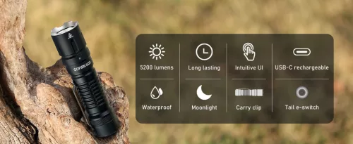 Sofirn SC33 výkonná EDC svítilna – 5200 lumenů