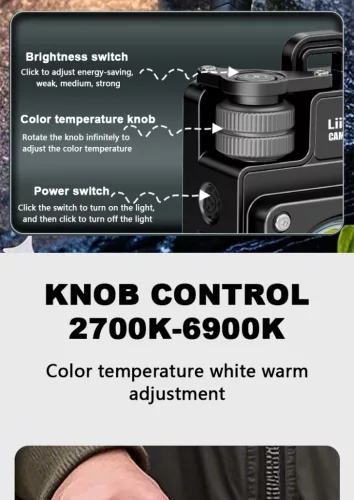 LiitoKala XY-009 Multifunkční kempingová svítilna – 3500 lumenů, IPX4 vodotěsná, magnetická a přenosná venkovní svítilna.