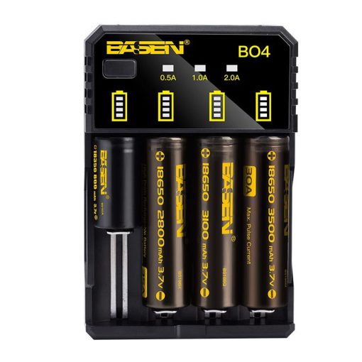 Nabíječka baterií BASEN BO4 pro paralelní nabíjení až 4 baterií