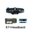 Wuben E7 SET 1800 lumens čelovky, zelená, 6500K 