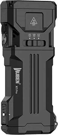 Wuben X1Pro 12300 lumenů nabíjecí EDC svítilna s funkcí powerbanky - černá